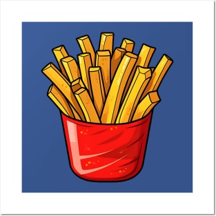 Red container of French fries Posters and Art